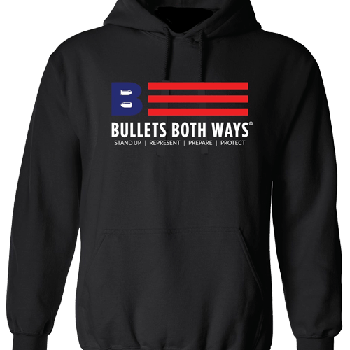 Bullets Both Ways Logo hooded sweatshirt